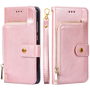 Tous les nouveaux multifonctionnels Zipper Wallet Leather Flip Case pour SAMSUNG Galaxy S20FE